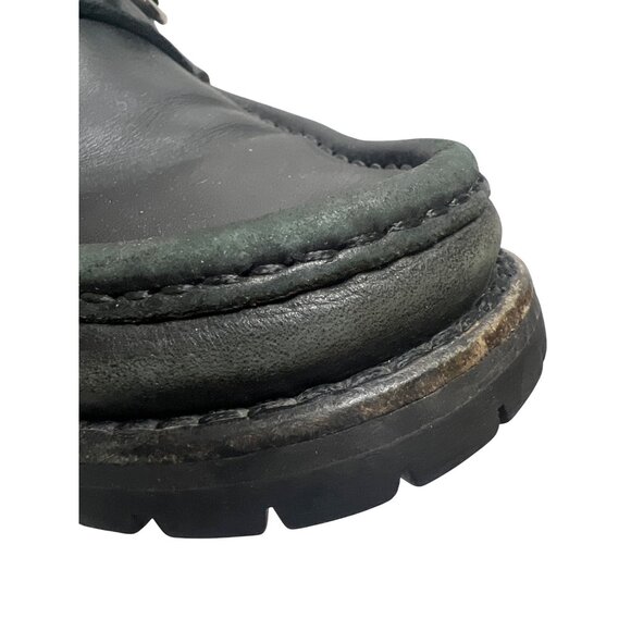 Gucci Black Italian Leather Horsebit Lug Sole Chunky Loafers - Picture 11 of 12